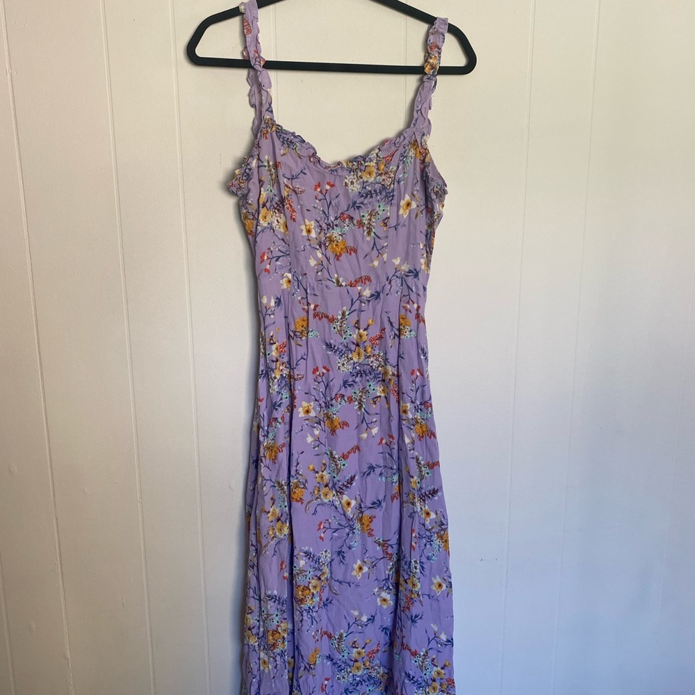 Pretty purple Lulu’s midi dress!